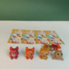 Kinder Set Complet Ring Animals Mixart
