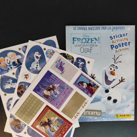 Panini Frozen - Le Avventure Di Olaf - Sticker Activity Poster Album Sigilat + Set Complet Stikere in Interior