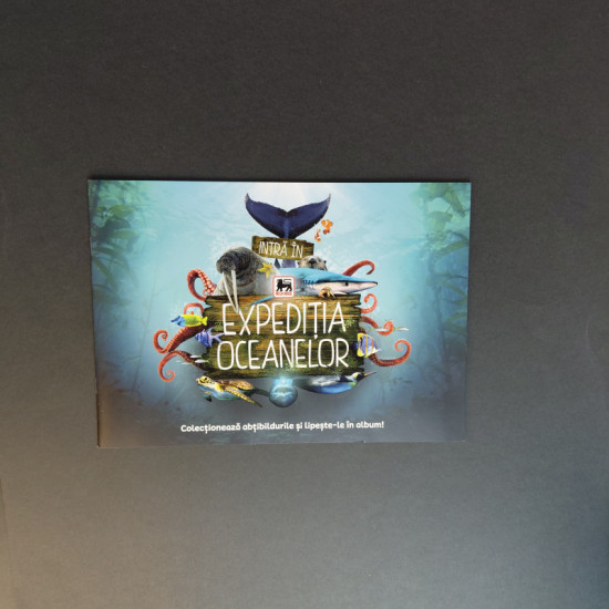 Mega Image Expeditia Oceanelor - Album Gol + Set Complet Stickere